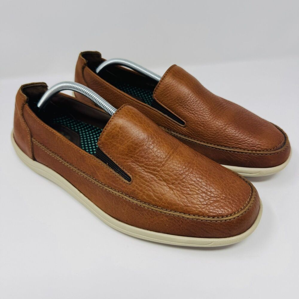 SAS Leather Loafer Mens 11.5 Sandstone Brown Weekender Slip On Comfort Shoes
